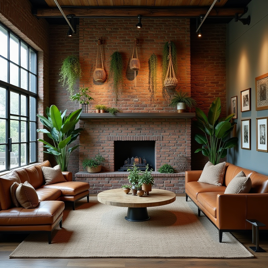 minimalist boho living room 9