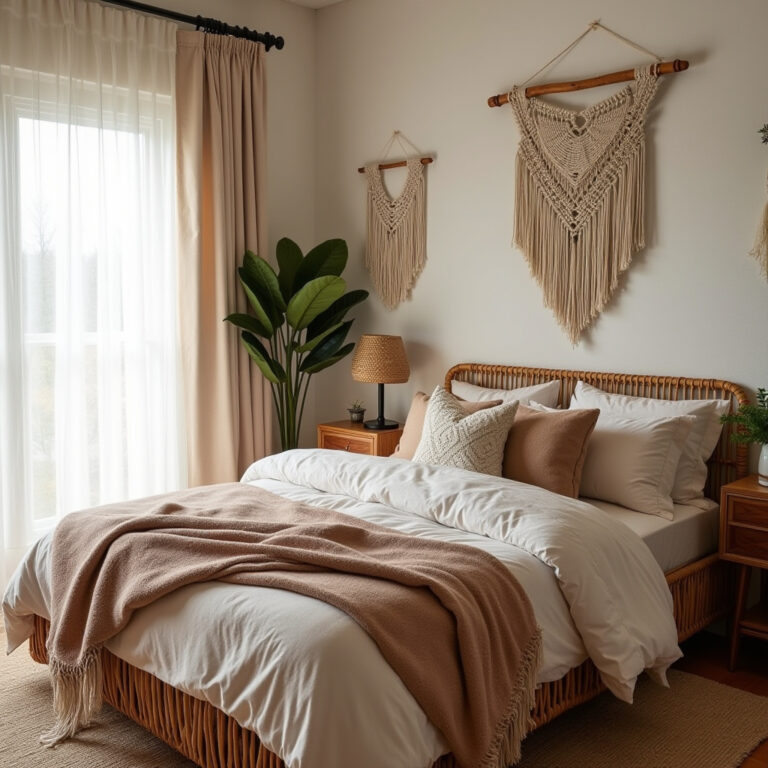 modern boho bedroom 1