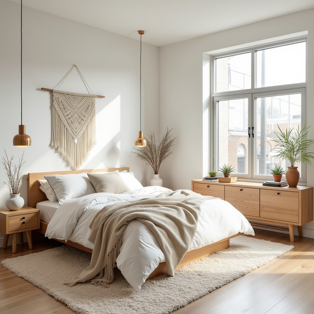 modern boho bedroom 16