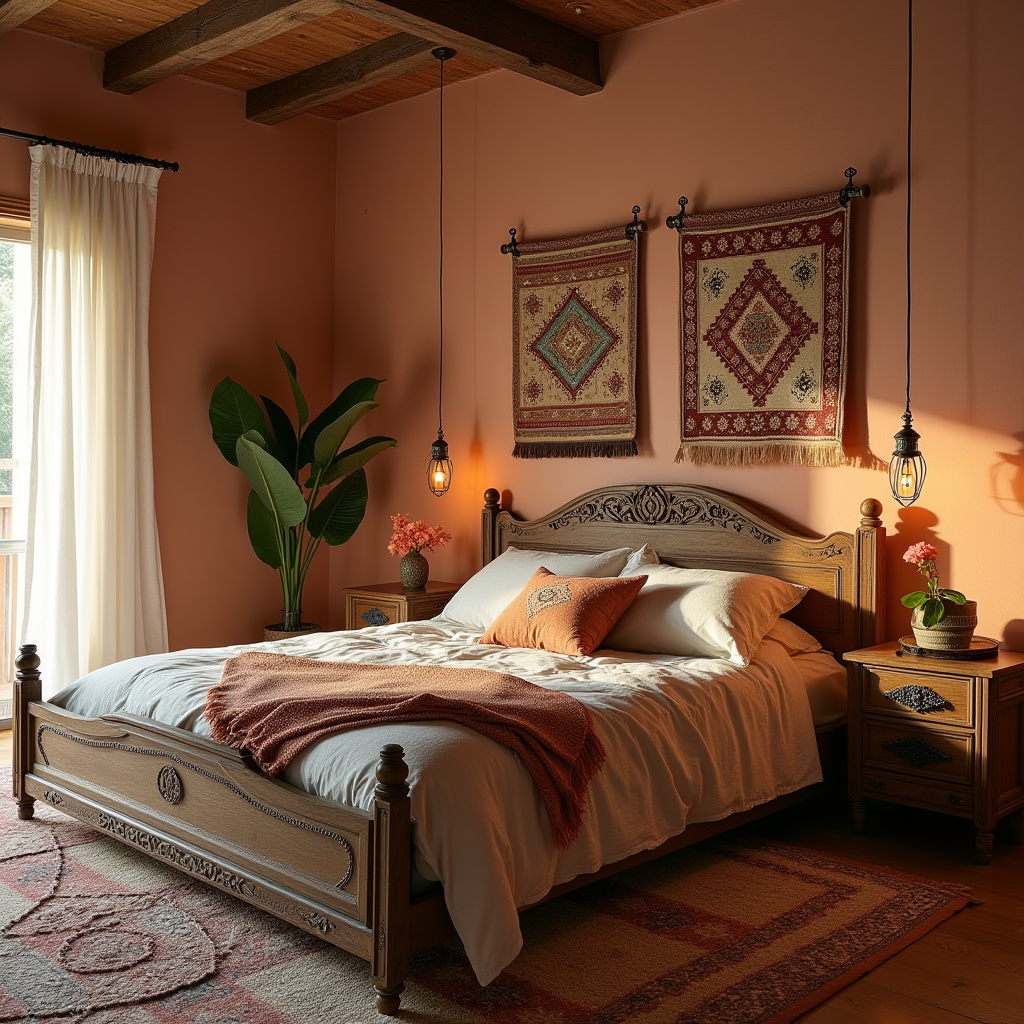 modern boho bedroom 17