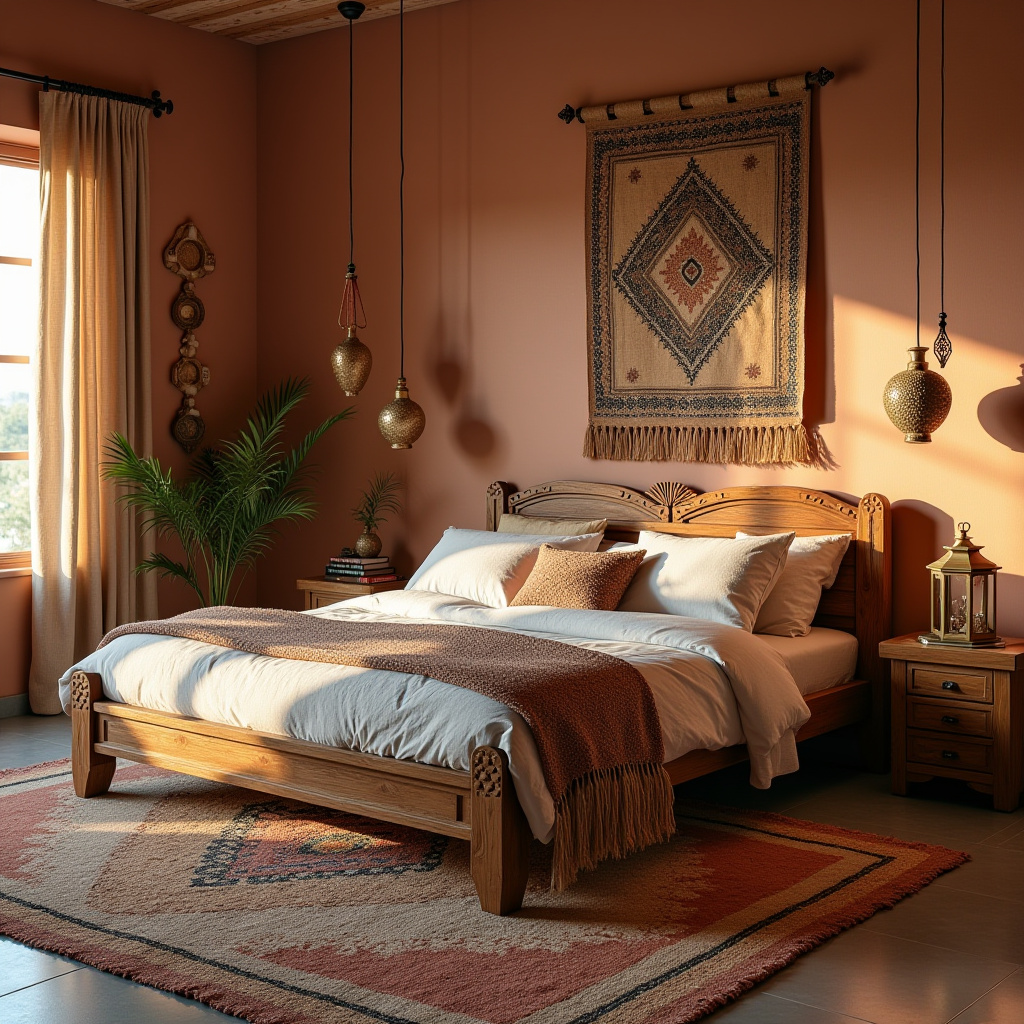 modern boho bedroom 18