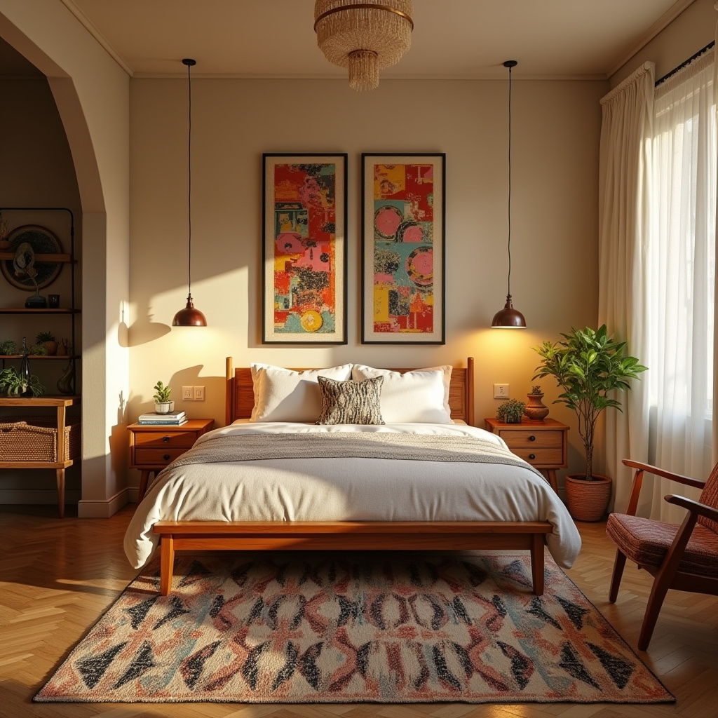 modern boho bedroom 22