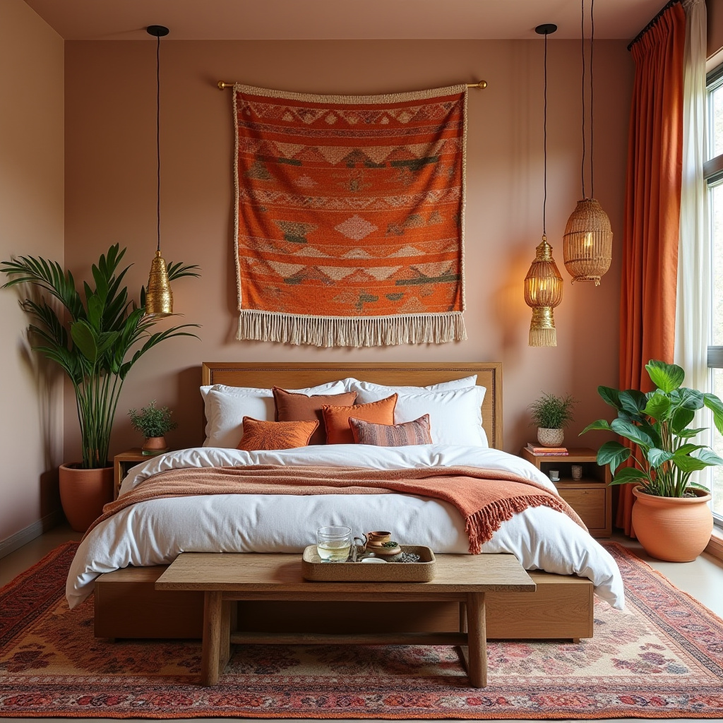 modern boho bedroom 3
