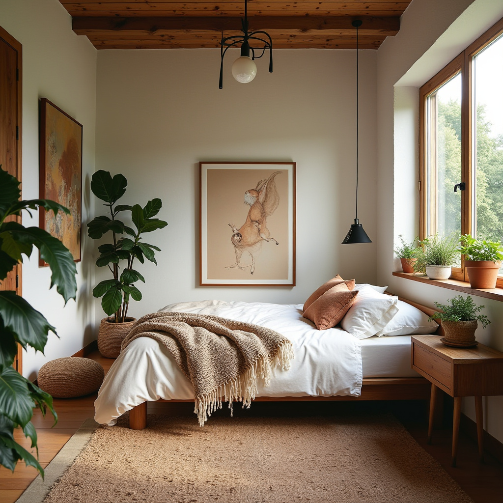 modern boho bedroom 34