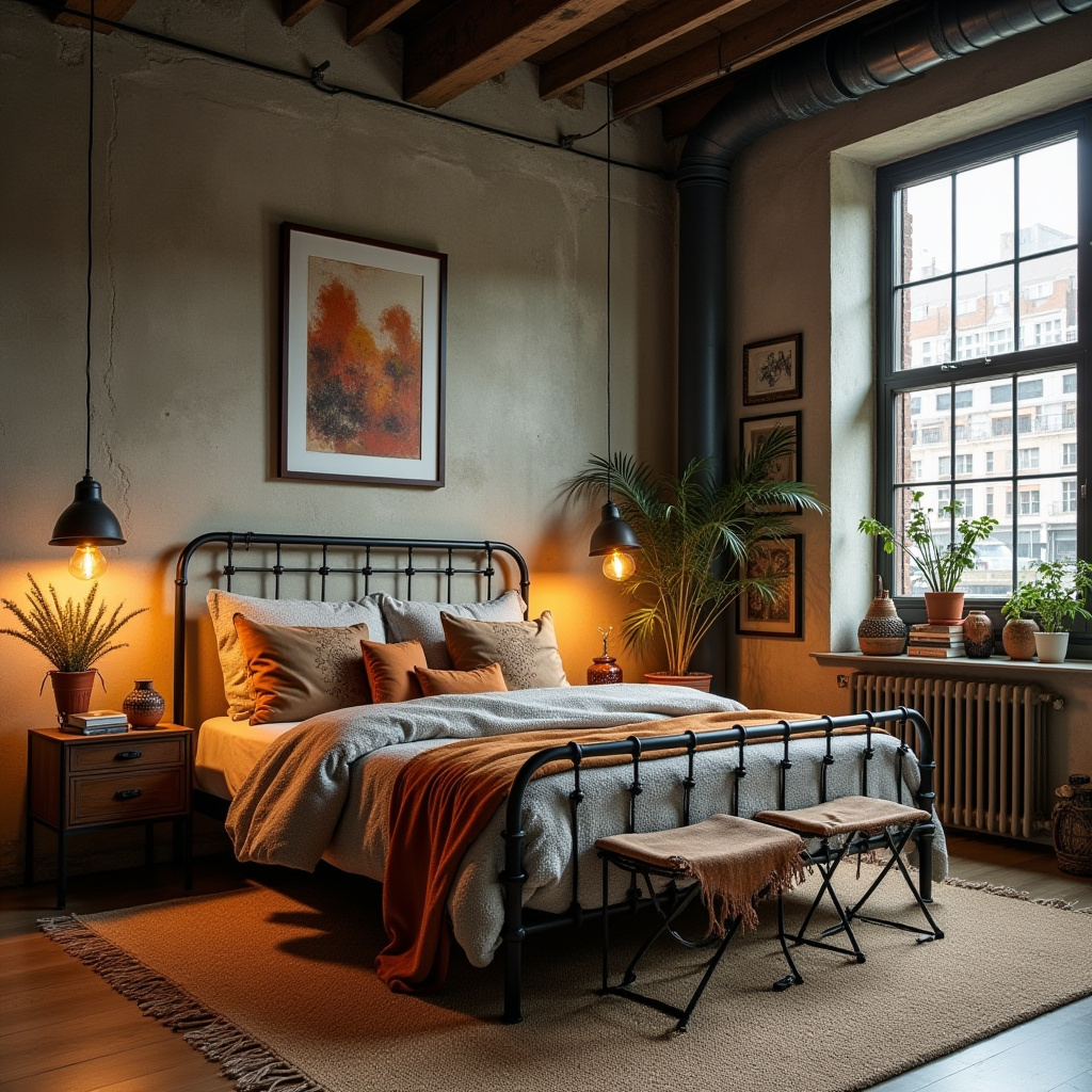 modern boho bedroom 38