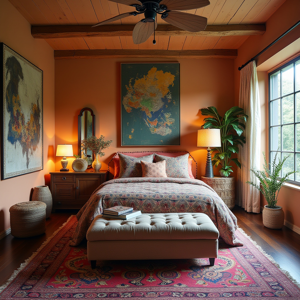 modern boho bedroom 40