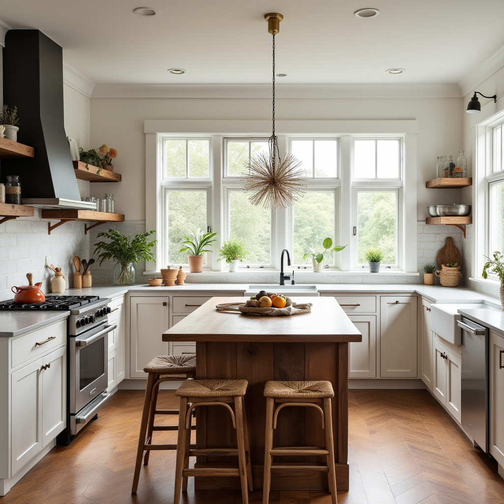 modern boho farmhouse kitchen 1