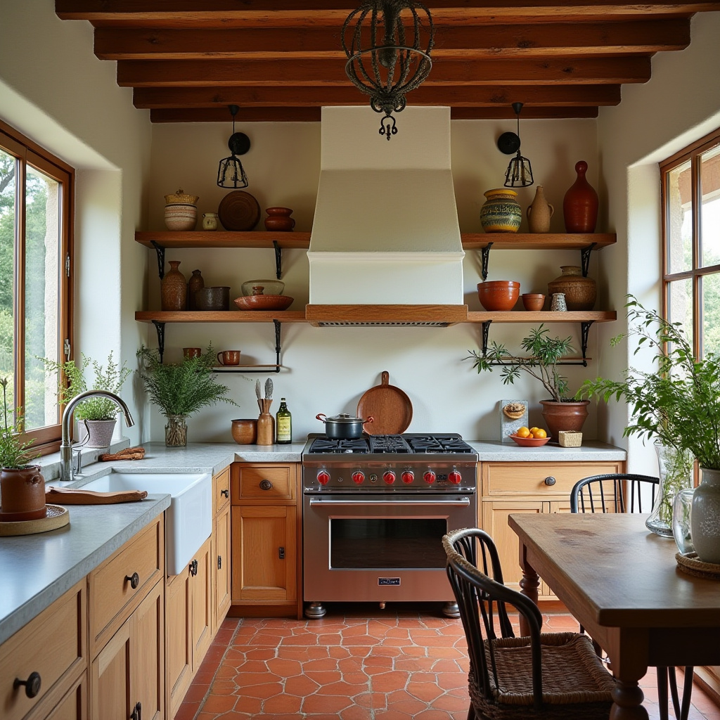 modern boho farmhouse kitchen 10
