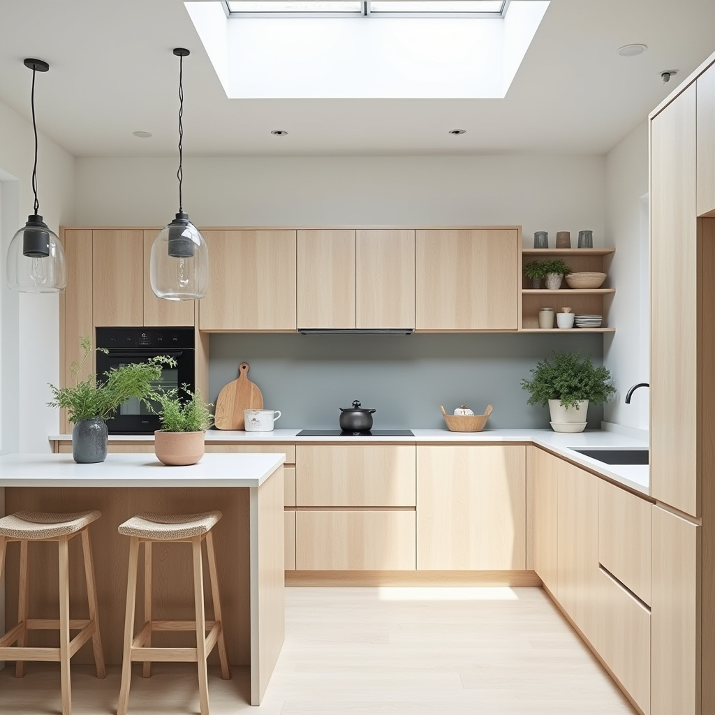 modern boho farmhouse kitchen 11