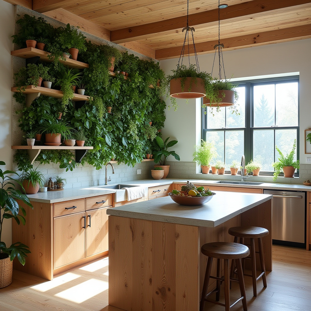 modern boho farmhouse kitchen 15