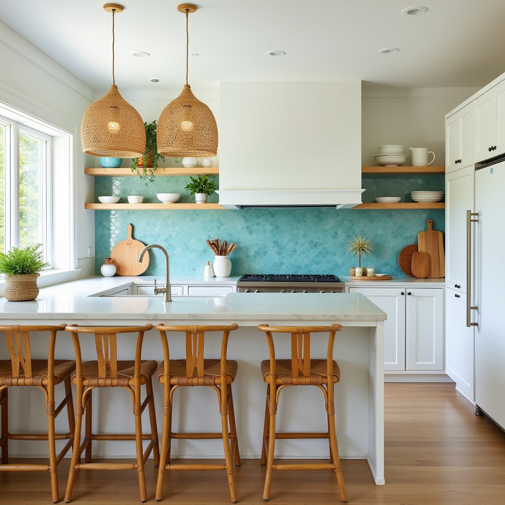 modern boho farmhouse kitchen 23
