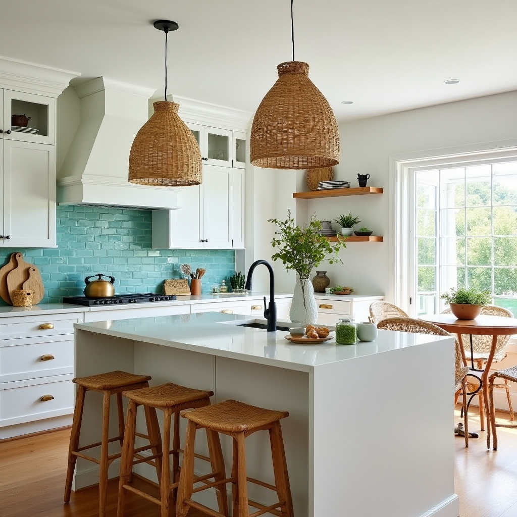 modern boho farmhouse kitchen 24