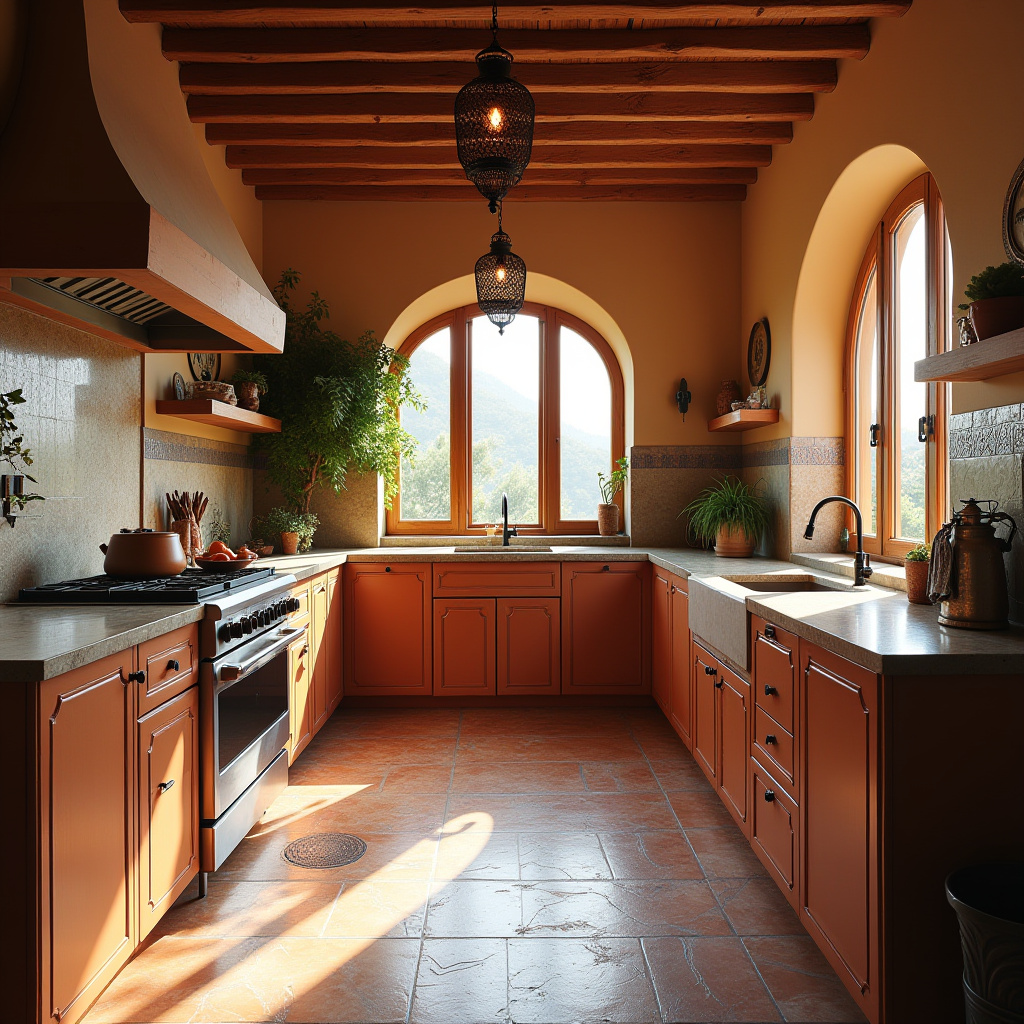modern boho farmhouse kitchen 25