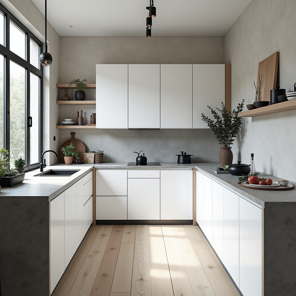 modern boho farmhouse kitchen 27