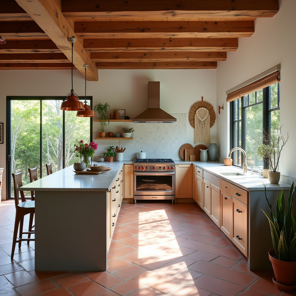 modern boho farmhouse kitchen 3