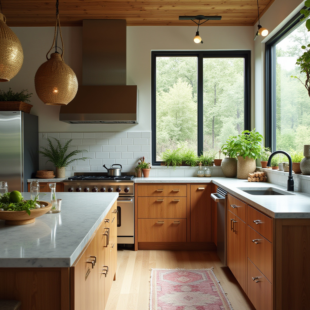 modern boho farmhouse kitchen 30
