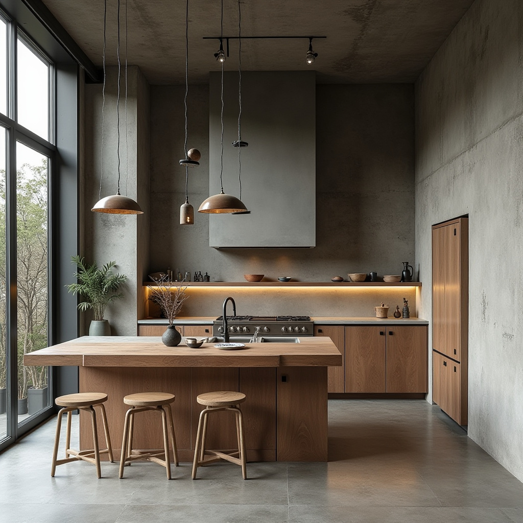 modern boho farmhouse kitchen 38
