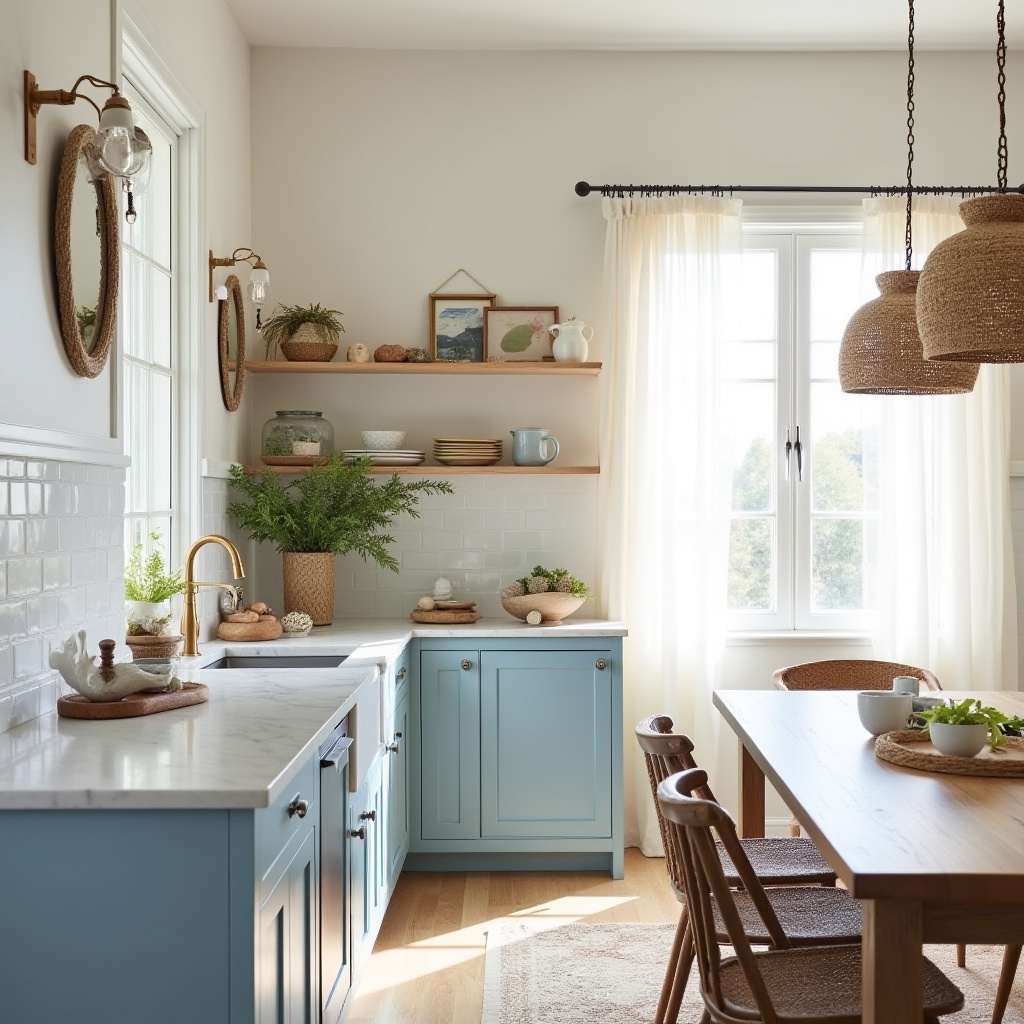 modern boho farmhouse kitchen 40