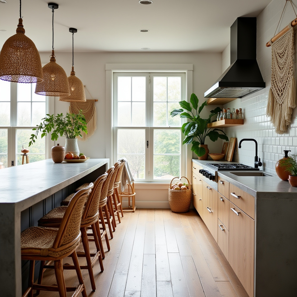 modern boho kitchen 1