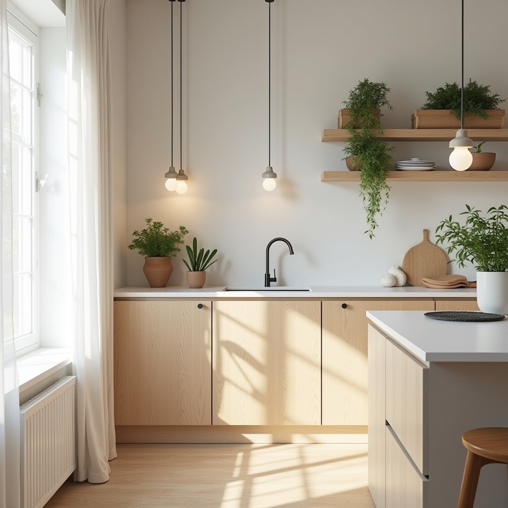 modern boho kitchen 13