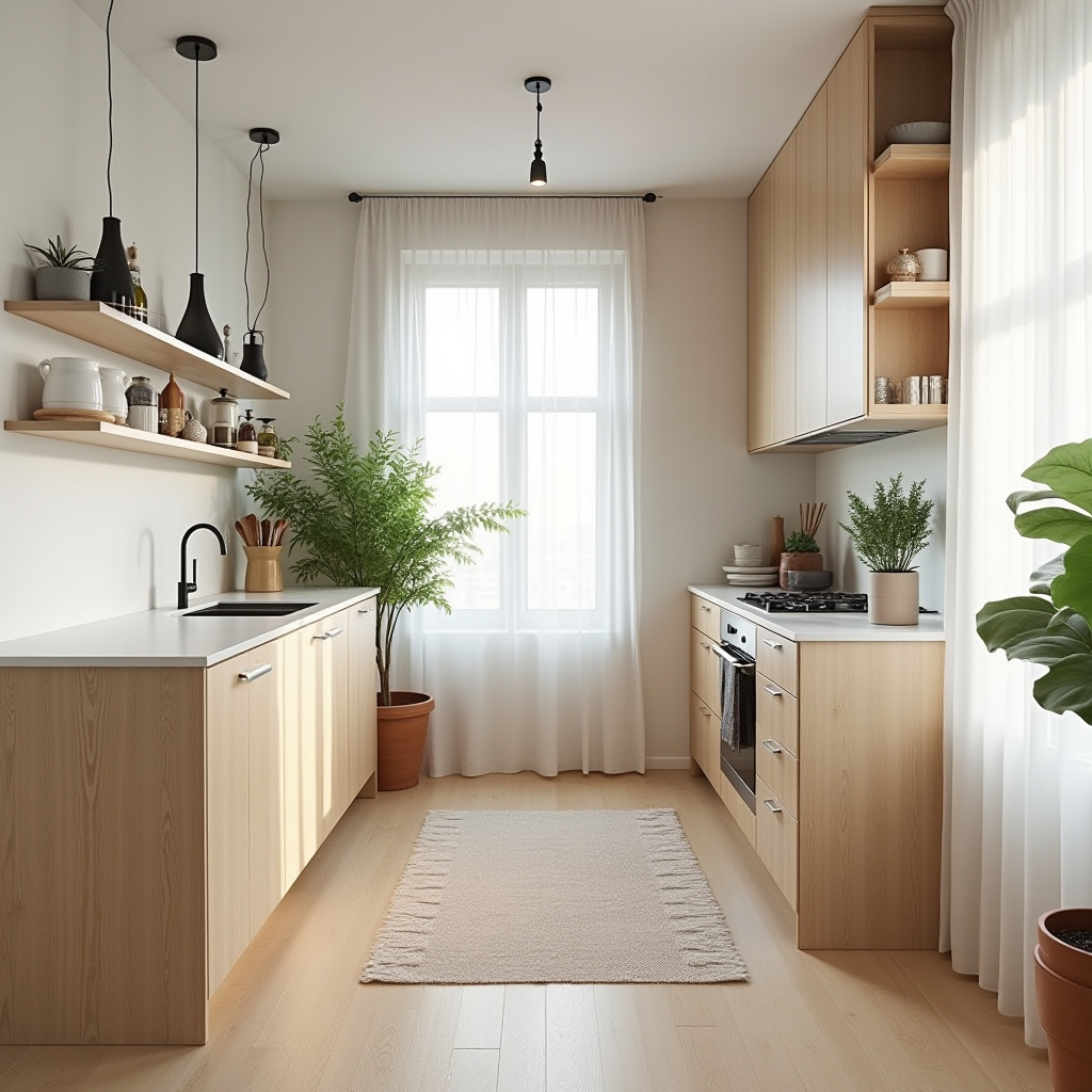 modern boho kitchen 14