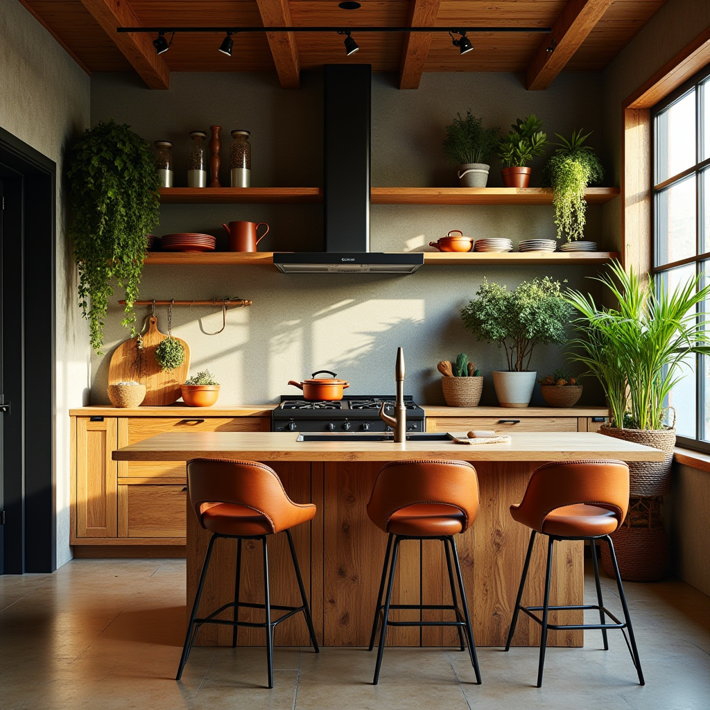 modern boho kitchen 15