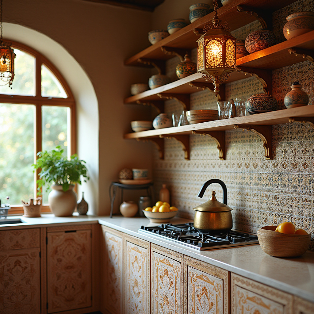 modern boho kitchen 24