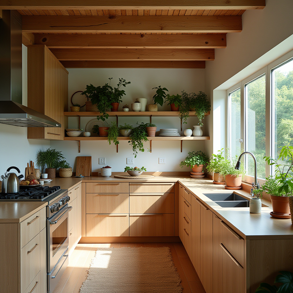 modern boho kitchen 27