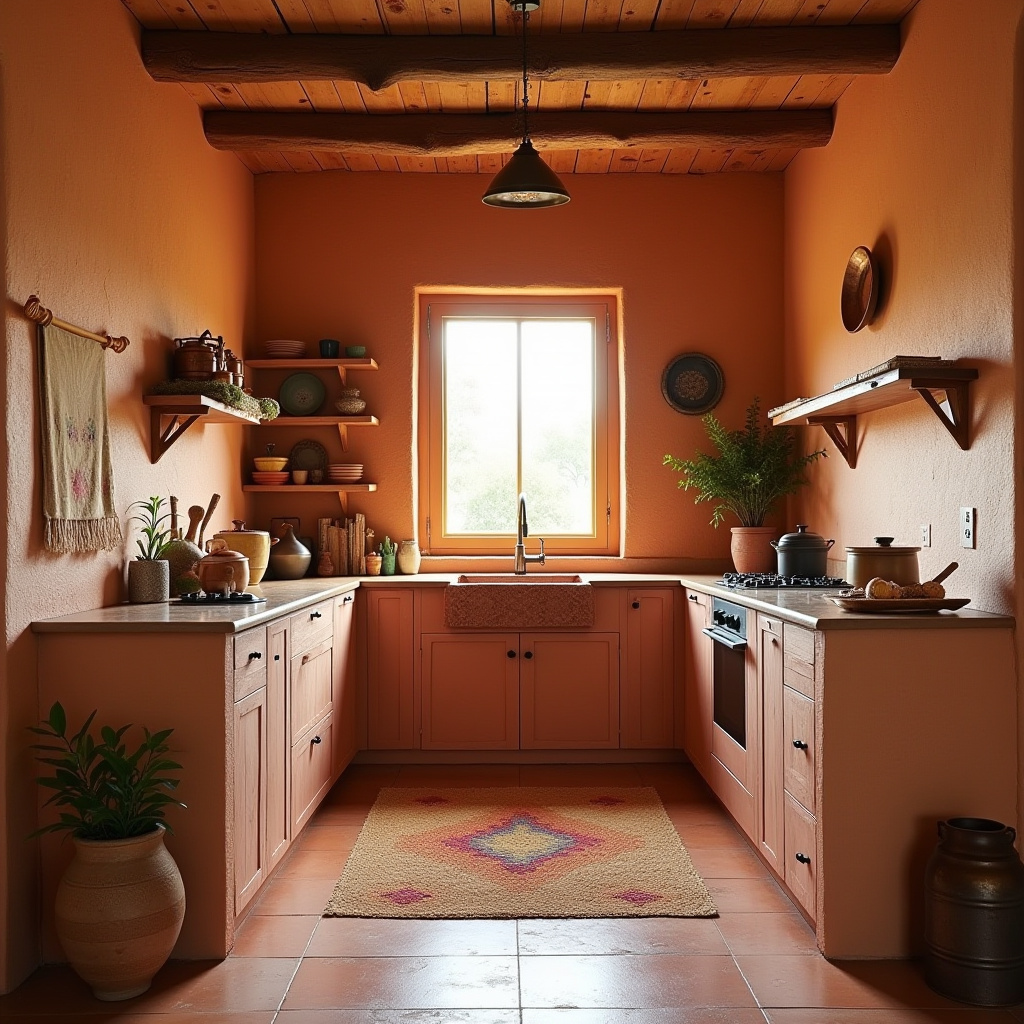 modern boho kitchen 33