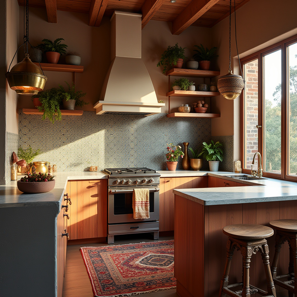 modern boho kitchen decor 18