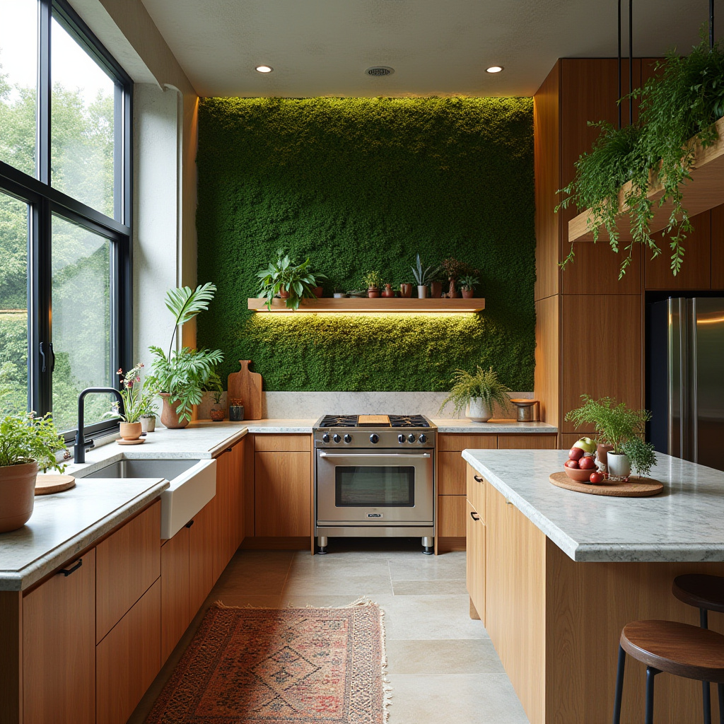 modern boho kitchen decor 19