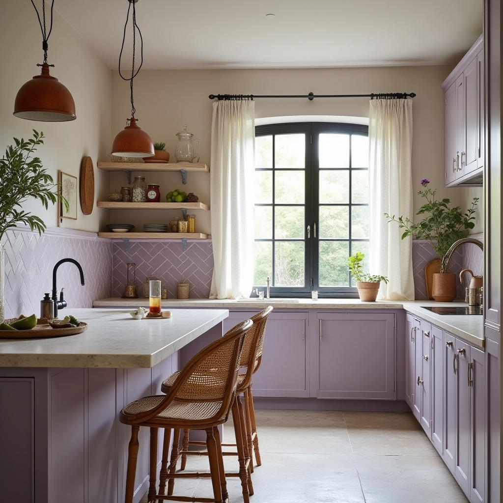 modern boho kitchen decor 25