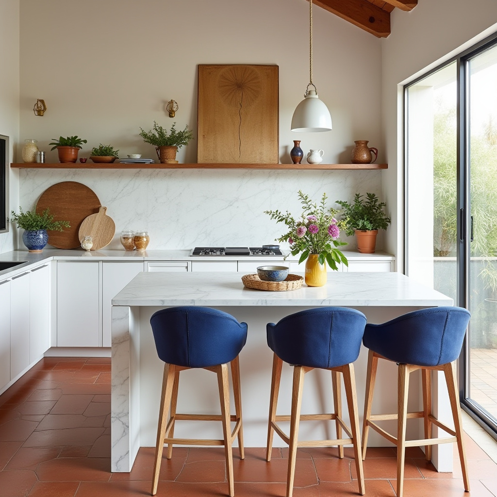 modern boho kitchen decor 29