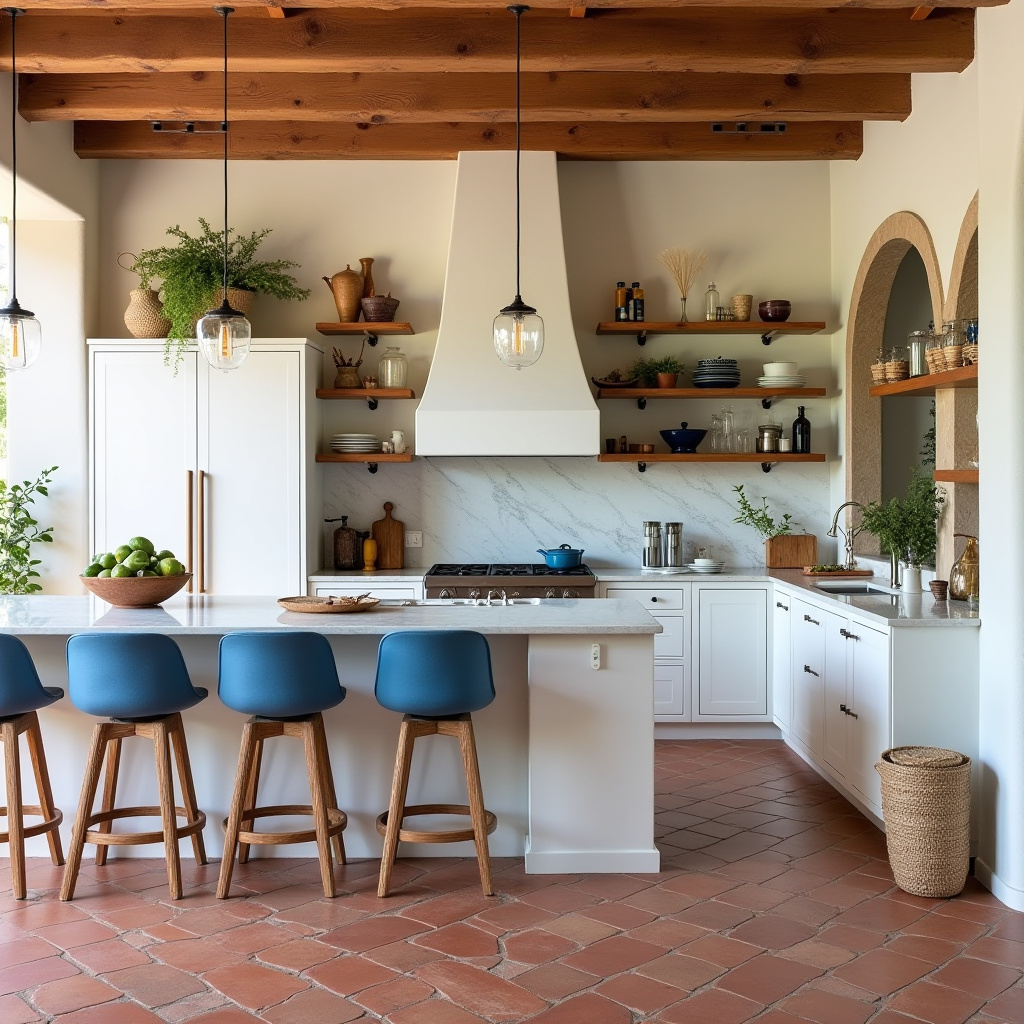 modern boho kitchen decor 30