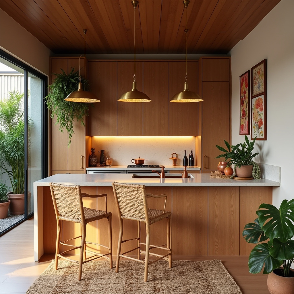 modern boho kitchen decor 6