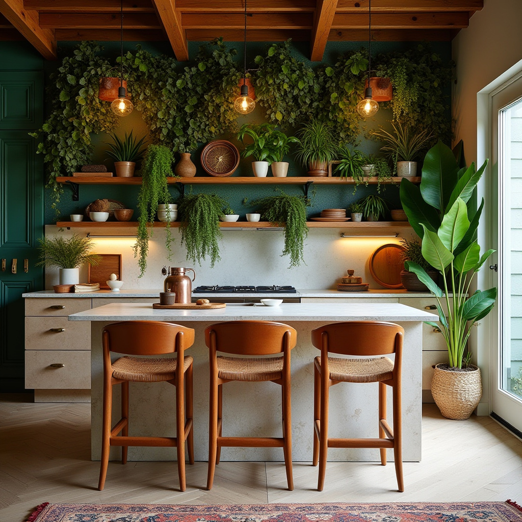 modern boho kitchen decor ideas 10