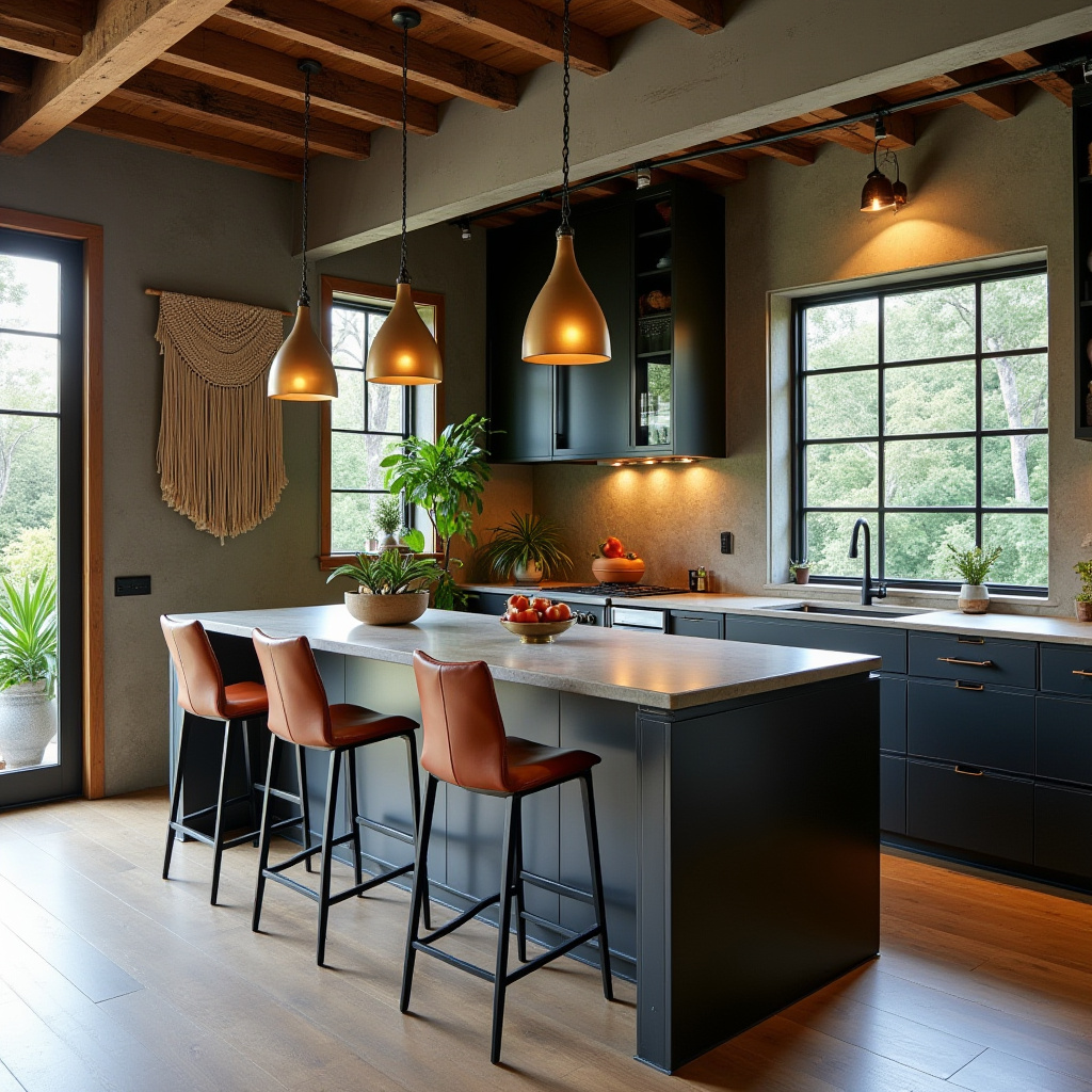 modern boho kitchen decor ideas 14