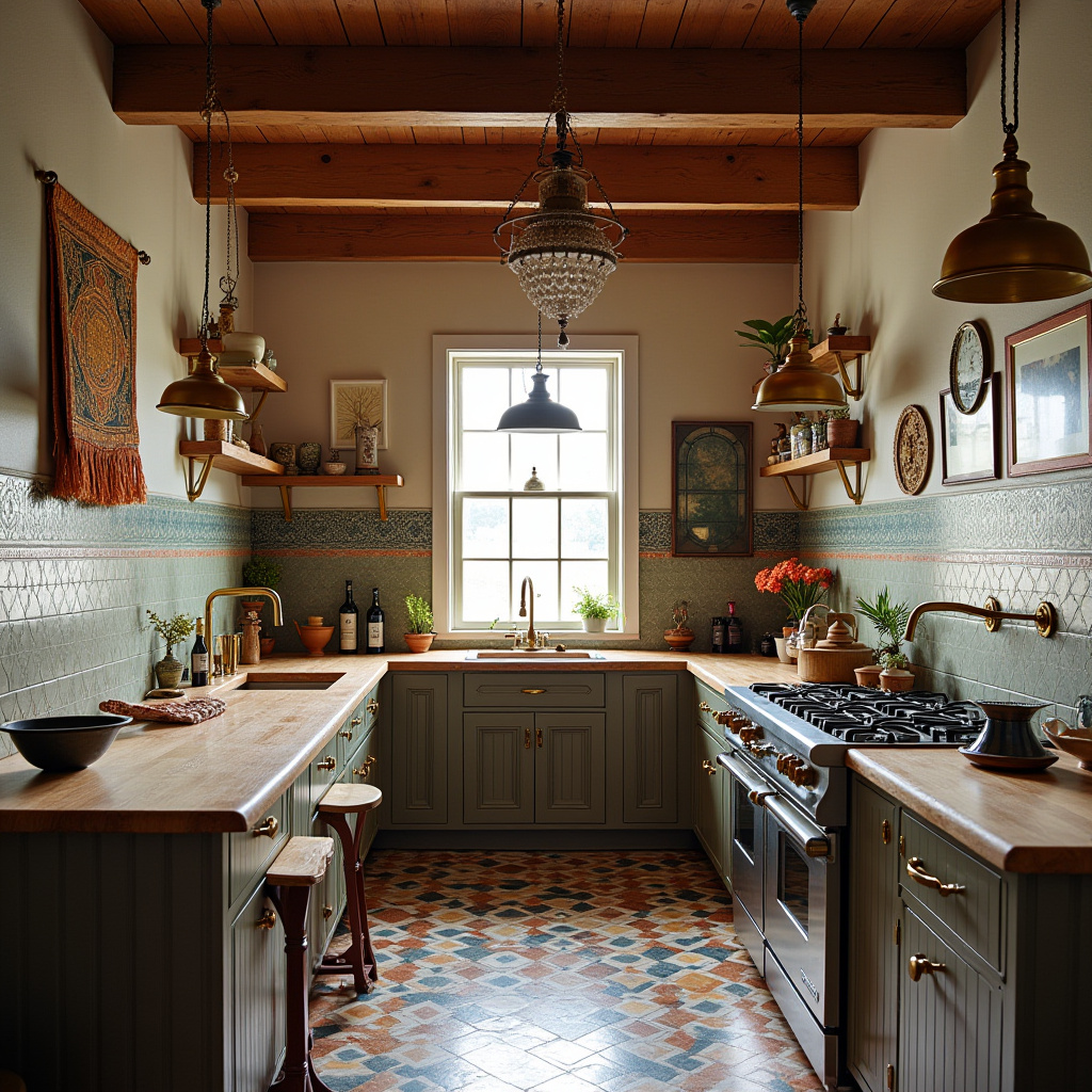 modern boho kitchen decor ideas 17