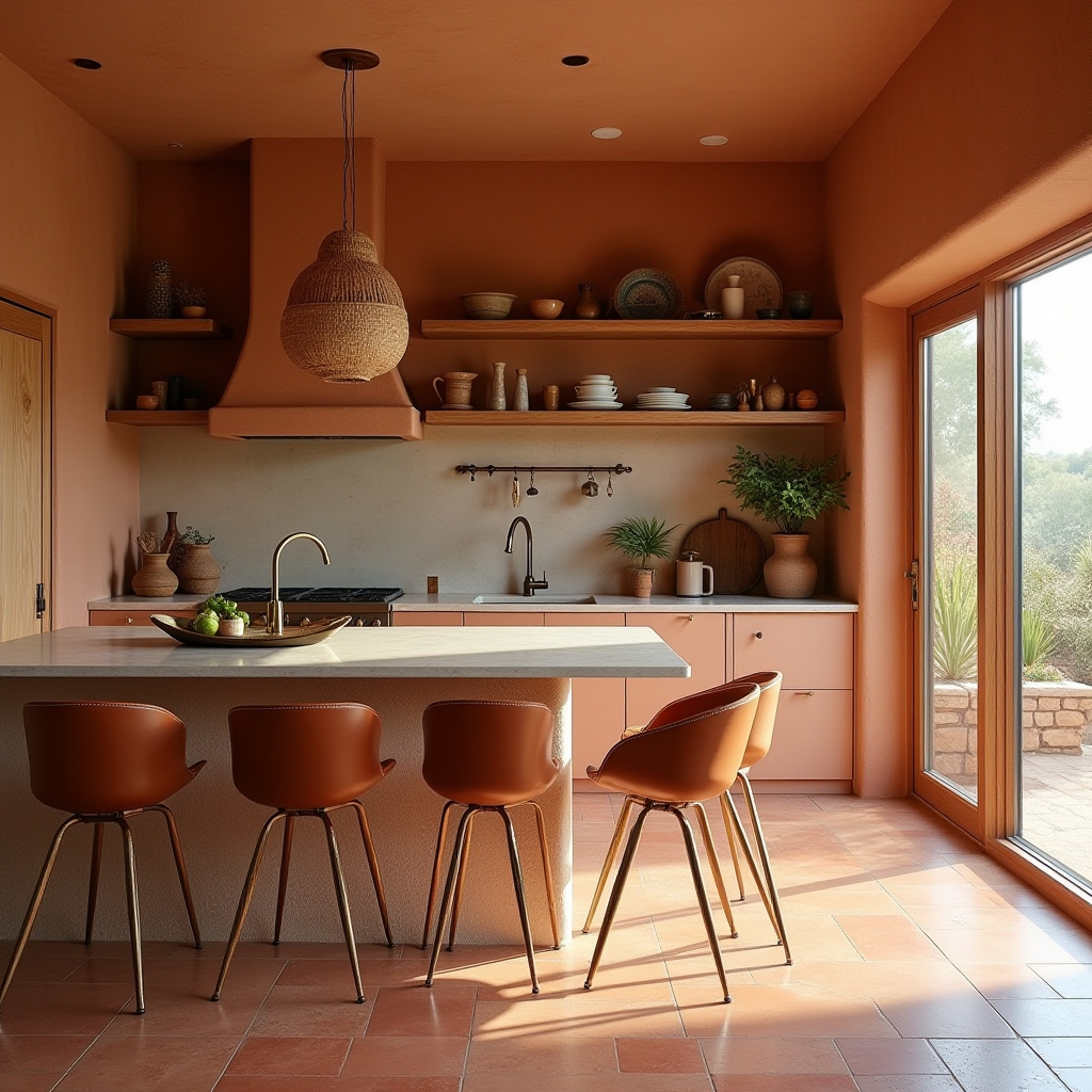 modern boho kitchen decor ideas 19
