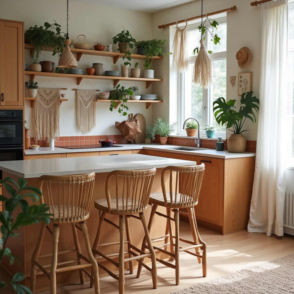 modern boho kitchen decor ideas 2