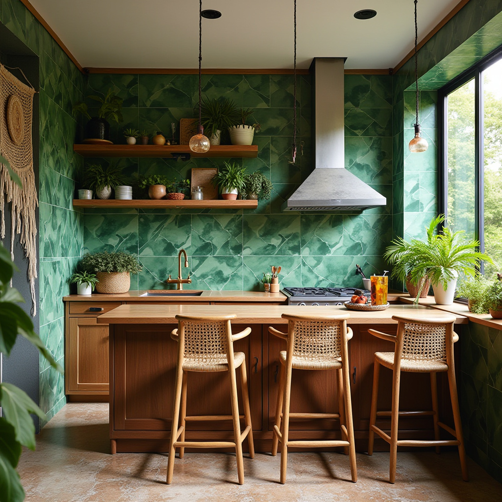 modern boho kitchen decor ideas 26