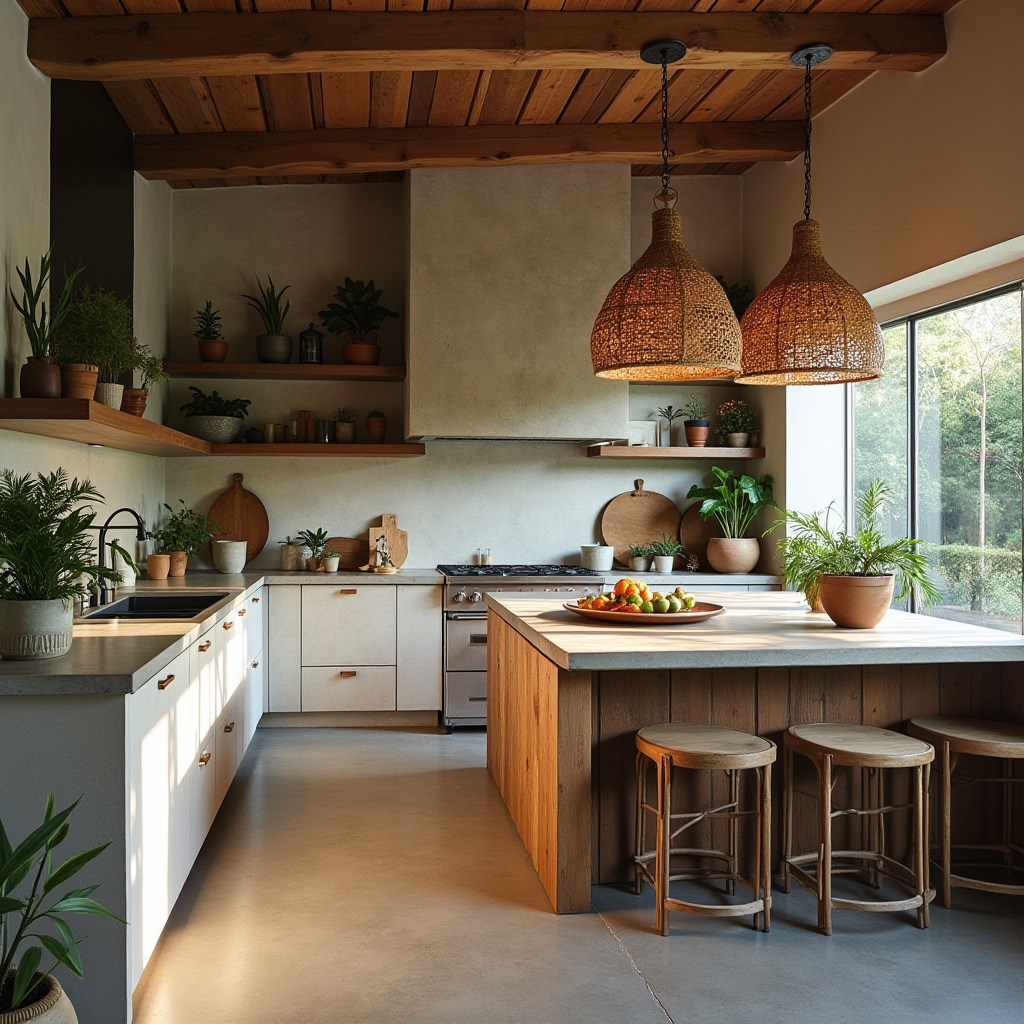 modern boho kitchen decor ideas 3