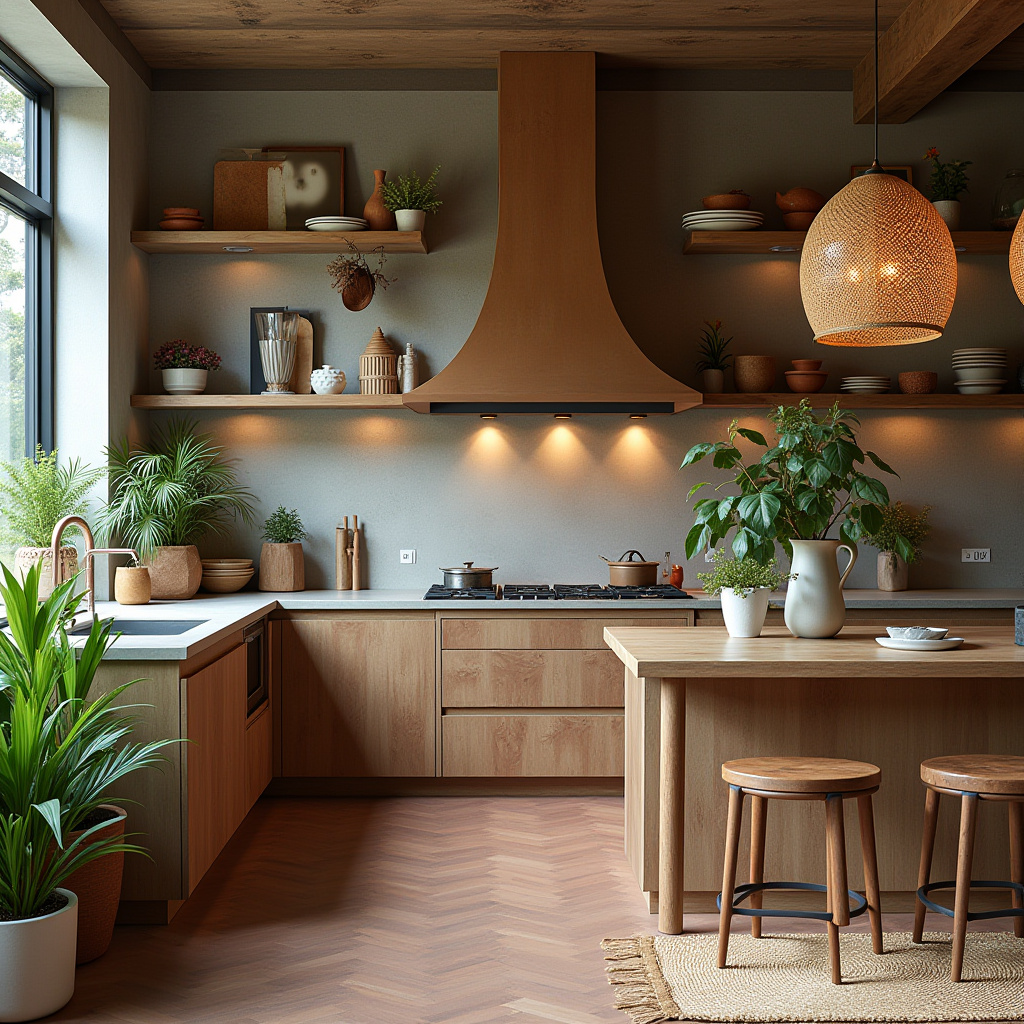 modern boho kitchen decor ideas 4