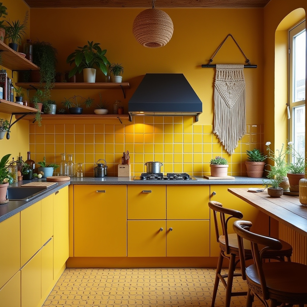 modern boho kitchen decor ideas 40