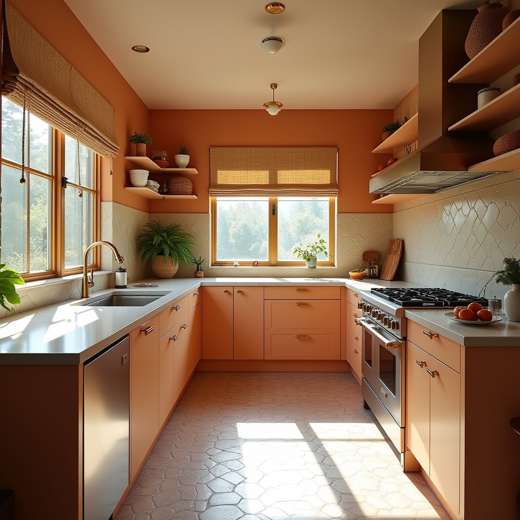modern boho kitchen decor ideas 5