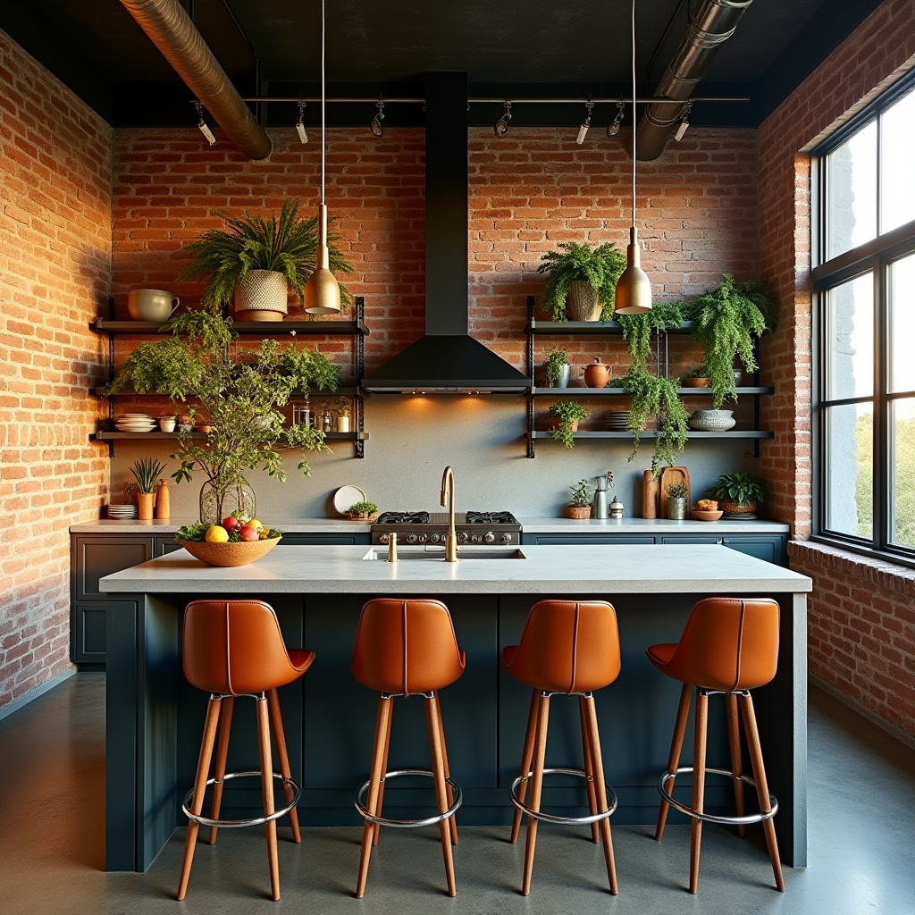 modern boho kitchen design 11