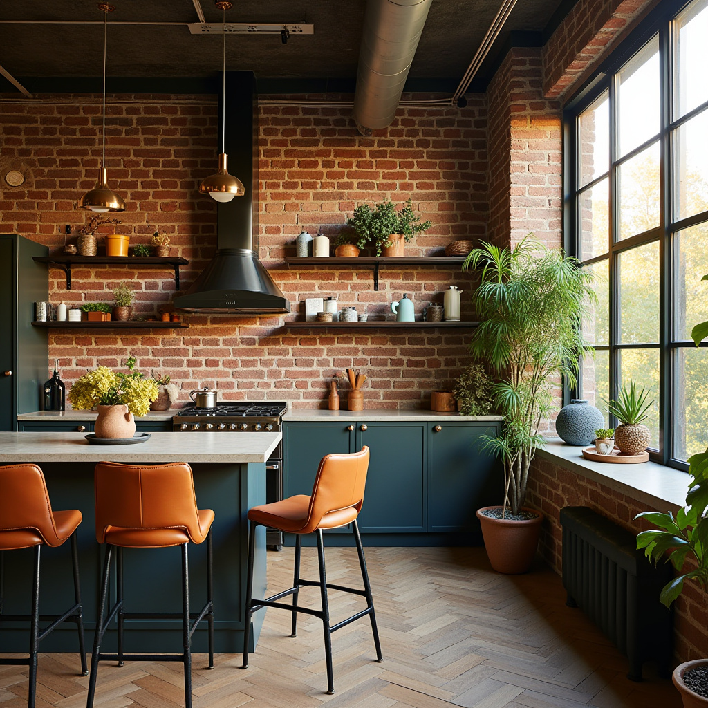 modern boho kitchen design 12