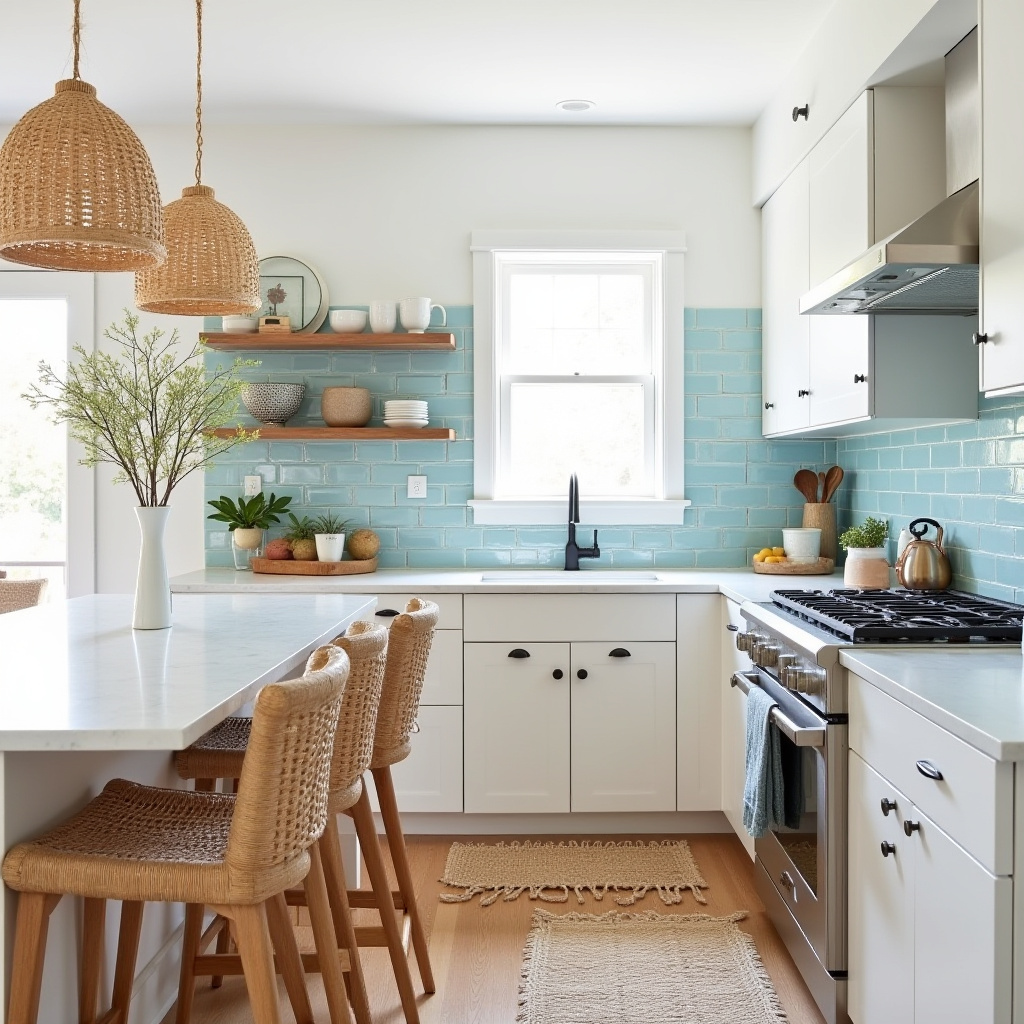 modern boho kitchen design 15