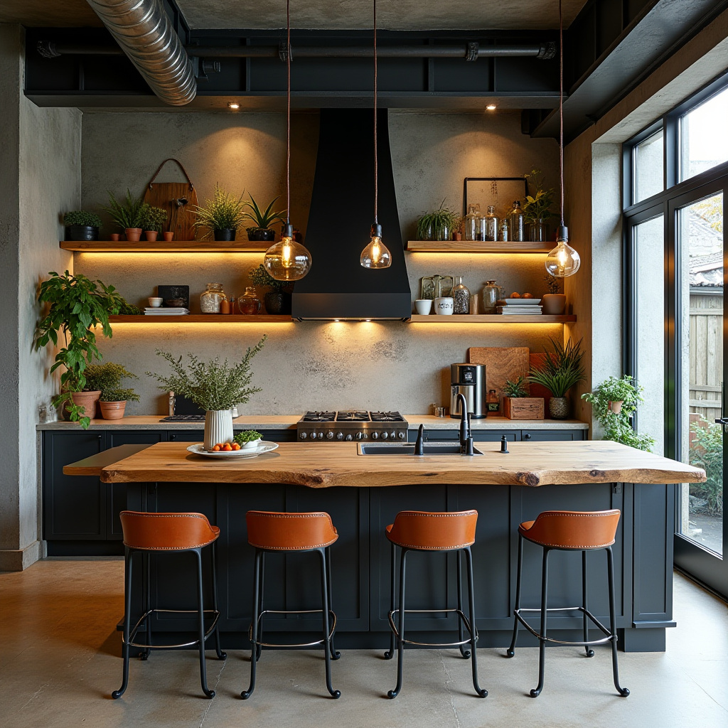 modern boho kitchen design 26