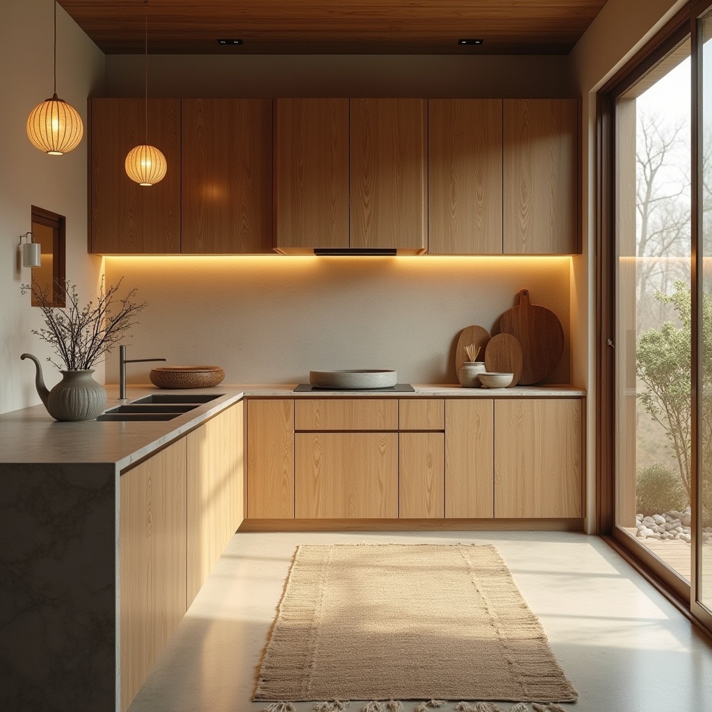 modern boho kitchen design 33